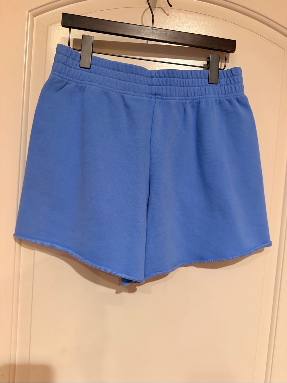 Offline by Aerie Women's Blue French Terry shorts Raw Hem size medium NWT - Picture 2 of 3
